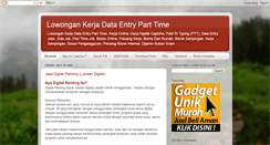 Desktop Screenshot of kerjadataentry-sukses.blogspot.com