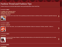 Tablet Screenshot of fashionshoestrend.blogspot.com