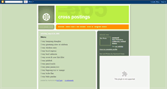 Desktop Screenshot of crosspostings.blogspot.com