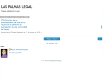 Tablet Screenshot of laspalmaslegal.blogspot.com