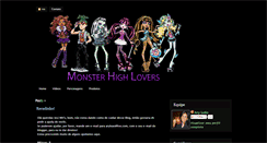 Desktop Screenshot of monsterhighlovers.blogspot.com