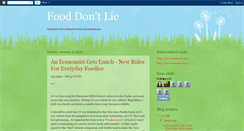 Desktop Screenshot of fooddontlie.blogspot.com