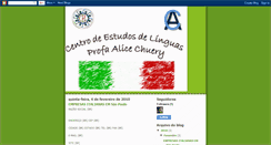 Desktop Screenshot of cel-alicechuery-italiano.blogspot.com