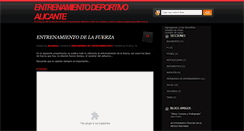 Desktop Screenshot of entrenamientodeportivoalicante.blogspot.com