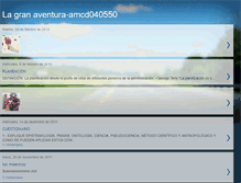 Tablet Screenshot of lagranaventura-amcd040550.blogspot.com