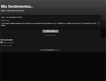 Tablet Screenshot of misentimientos.blogspot.com