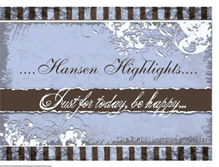 Tablet Screenshot of hansenhighlights.blogspot.com