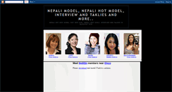 Desktop Screenshot of nepali-model.blogspot.com