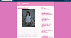 Desktop Screenshot of letsplaydolls.blogspot.com