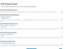 Tablet Screenshot of clovercrest.blogspot.com