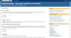 Desktop Screenshot of basic-croatian.blogspot.com