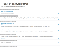 Tablet Screenshot of geekbitch.blogspot.com