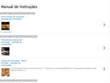 Tablet Screenshot of blogmanualdeinstrucoes.blogspot.com