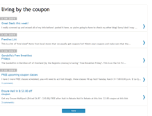 Tablet Screenshot of livingbythecoupon.blogspot.com