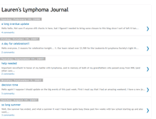 Tablet Screenshot of laurenslymphomajournal.blogspot.com