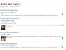 Tablet Screenshot of andysideafactory.blogspot.com