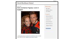 Desktop Screenshot of nakeddavidbeckham.blogspot.com