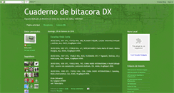 Desktop Screenshot of cuadernodebitacoradx.blogspot.com
