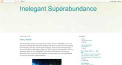 Desktop Screenshot of inelegantsuperabundance.blogspot.com