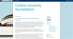 Desktop Screenshot of corllinsuniversityaccreditation.blogspot.com
