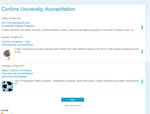 Tablet Screenshot of corllinsuniversityaccreditation.blogspot.com