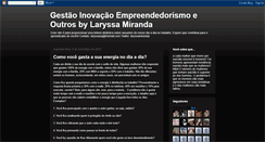 Desktop Screenshot of gestaoempreendedor.blogspot.com