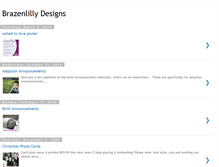 Tablet Screenshot of brazenlillydesigns.blogspot.com