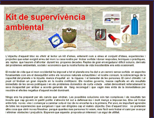 Tablet Screenshot of kitdesupervivenciaambiental.blogspot.com