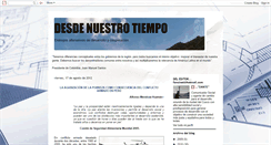 Desktop Screenshot of desdenuestrotiempo.blogspot.com