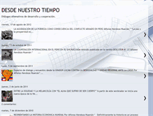 Tablet Screenshot of desdenuestrotiempo.blogspot.com