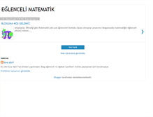 Tablet Screenshot of eglenceli-matematik.blogspot.com