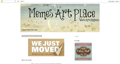 Desktop Screenshot of memesartplace.blogspot.com