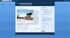 Desktop Screenshot of centurypodcast.blogspot.com