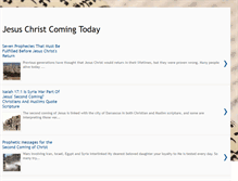 Tablet Screenshot of jesuschristcomingtoday.blogspot.com