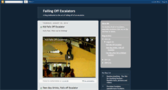 Desktop Screenshot of fallingoffescalators.blogspot.com