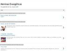 Tablet Screenshot of meninasevangelicas.blogspot.com