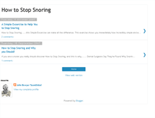 Tablet Screenshot of how-to-stopsnoring.blogspot.com