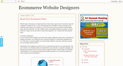 Desktop Screenshot of e-commerce-website-designers.blogspot.com