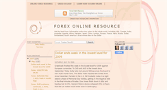 Desktop Screenshot of forex-onlineresource.blogspot.com