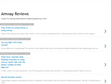 Tablet Screenshot of amway-reviews.blogspot.com