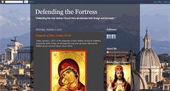 Desktop Screenshot of defendingthefortress.blogspot.com