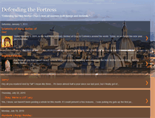 Tablet Screenshot of defendingthefortress.blogspot.com