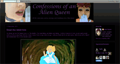 Desktop Screenshot of confessionsofanalienqueen.blogspot.com