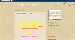 Desktop Screenshot of koleksiamatur.blogspot.com