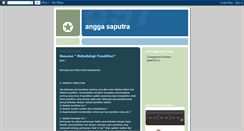 Desktop Screenshot of anggasaputra07.blogspot.com