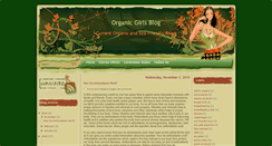 Desktop Screenshot of organic-girls.blogspot.com