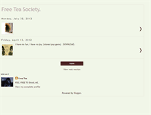 Tablet Screenshot of freeteasociety.blogspot.com