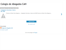 Tablet Screenshot of colegiodeabogadoscah.blogspot.com