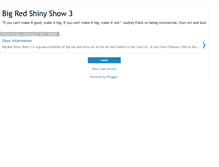 Tablet Screenshot of bigredshinyshow3.blogspot.com