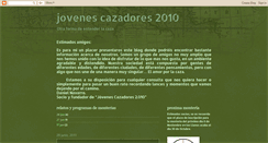 Desktop Screenshot of jovenescazadores2010.blogspot.com